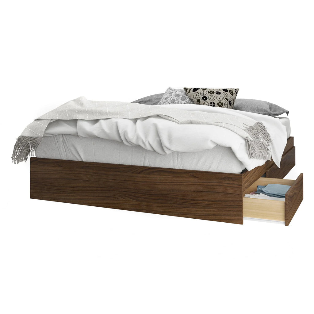 Twin Size Storage Wood Bed Frame with 3 Drawers G3753