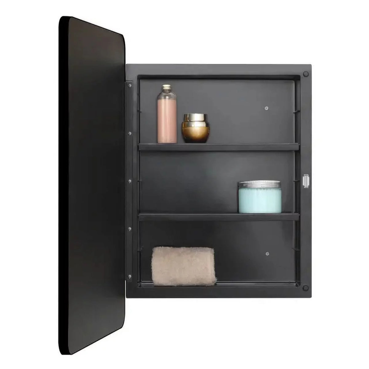 Black 16 x 24 inch Plastic Medicine Cabinet X6849