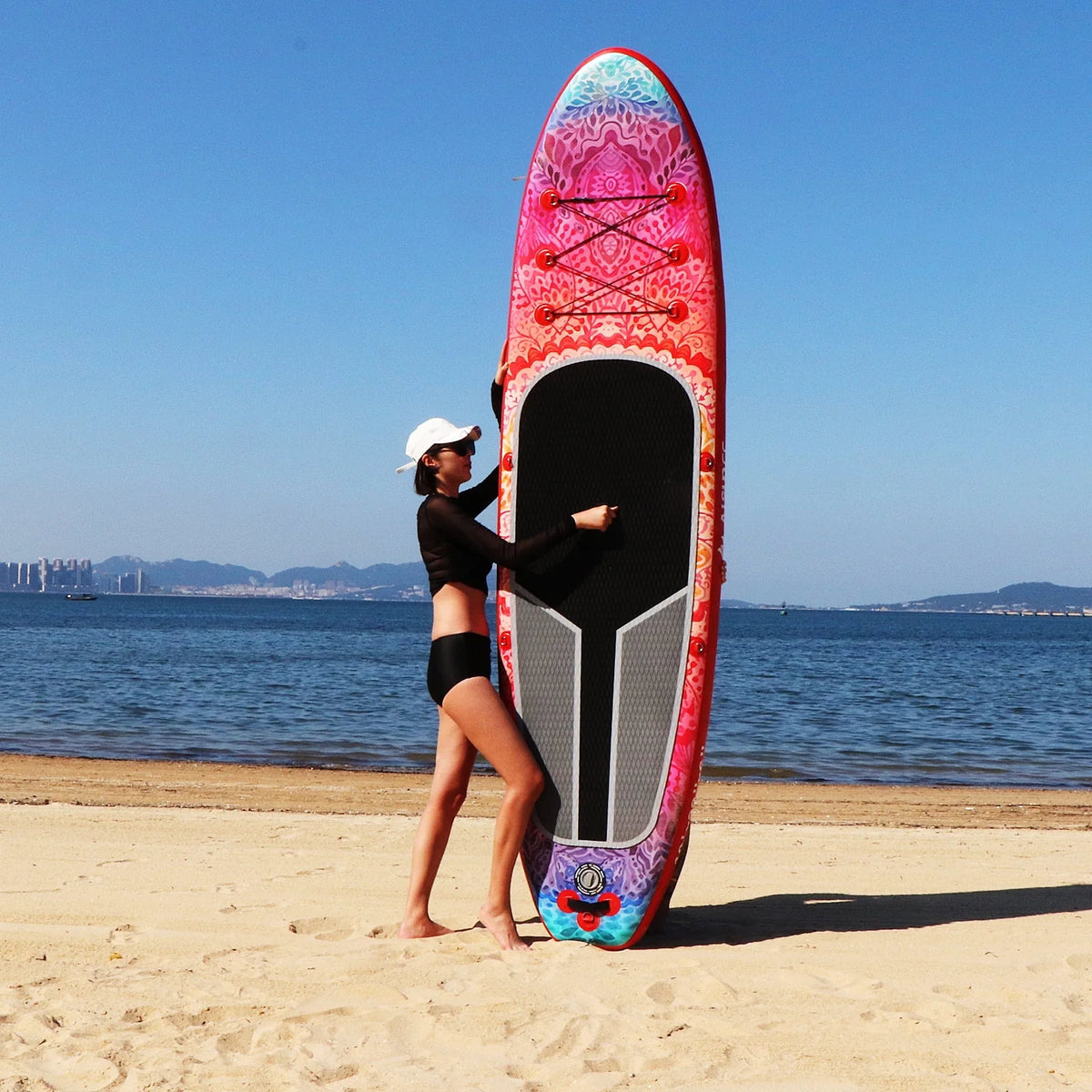 10ft Inflatable Stand up Paddle Board with Backpack Q911