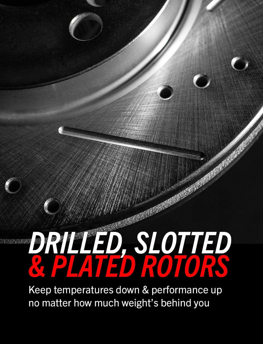 Carbon-Fiber Ceramic Brake Pad and Drilled and Slotted Rotor Kit K3864