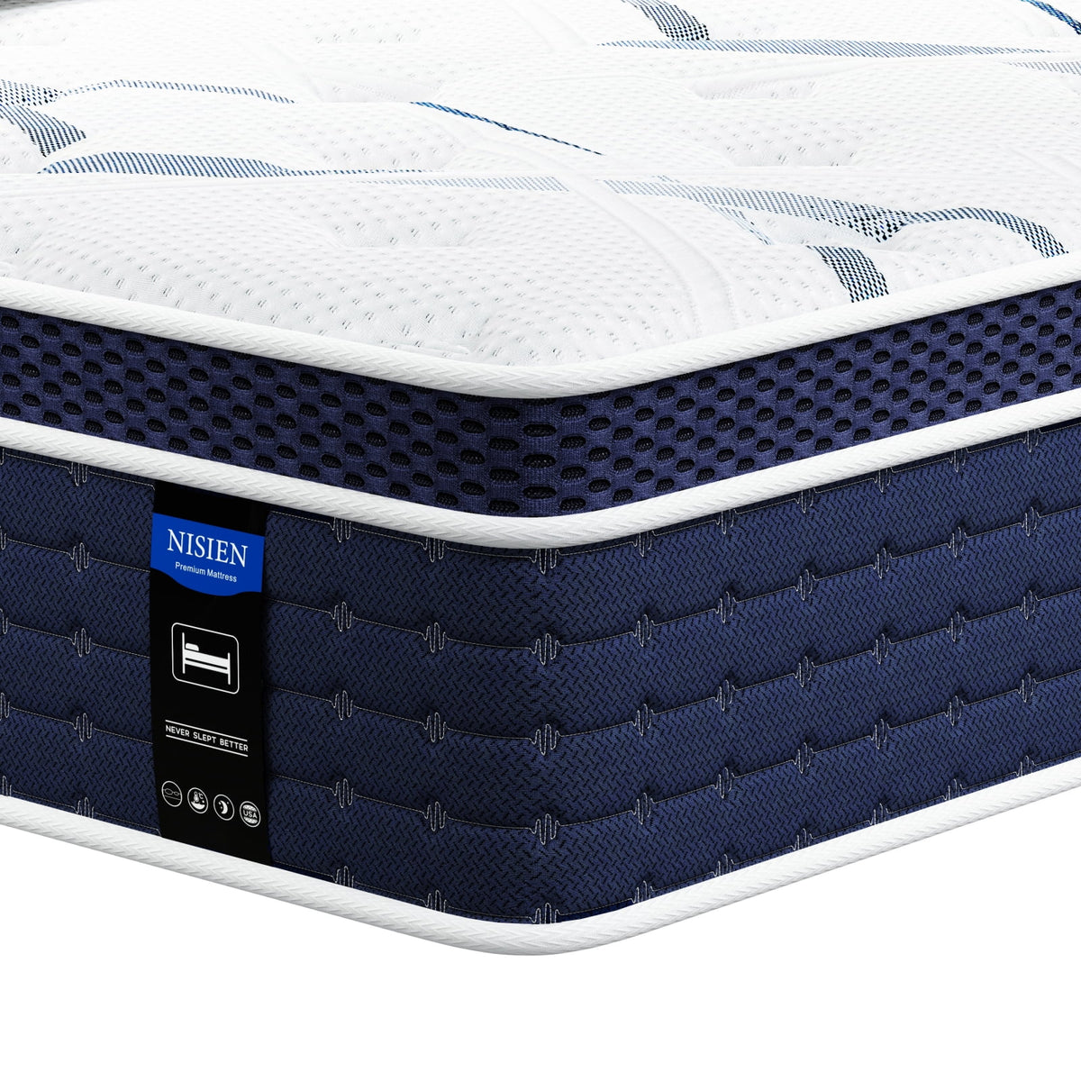 King 12 Inch Hybrid Gel Foam Innerspring Mattress Z54304