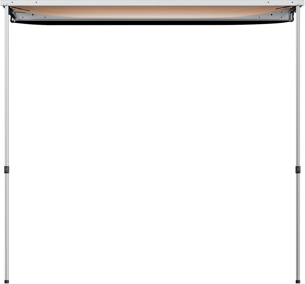 6.5'x6.5' Pull-Out Retractable Waterproof Car Side Awning with Carry Bag A1299