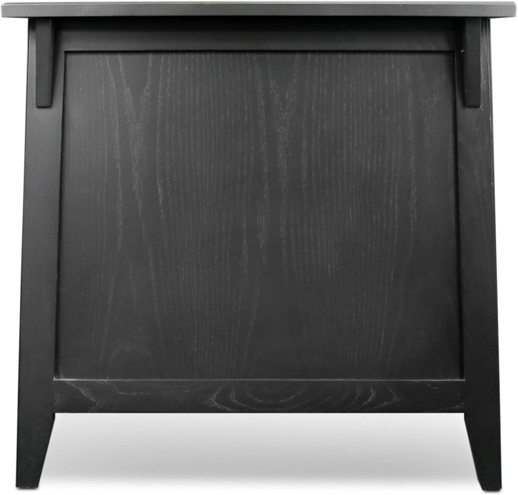 Slate Black Cabinet End Table C8335