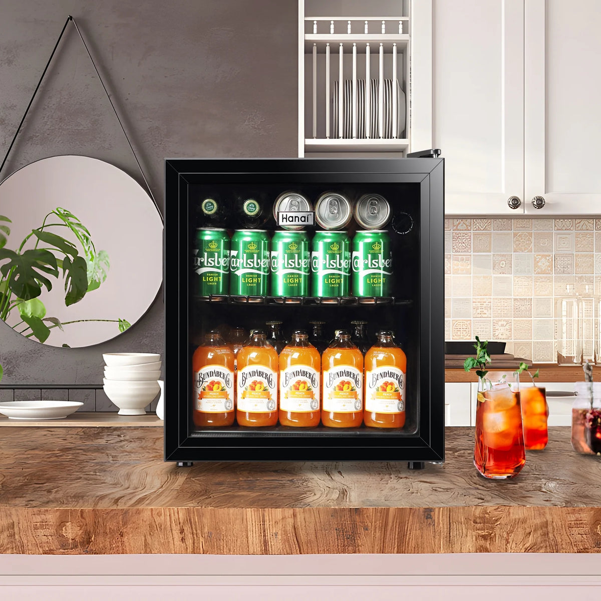 125 Can 3.5 Cu.ft Glass Door Beverage Cooler Refrigerator K44810
