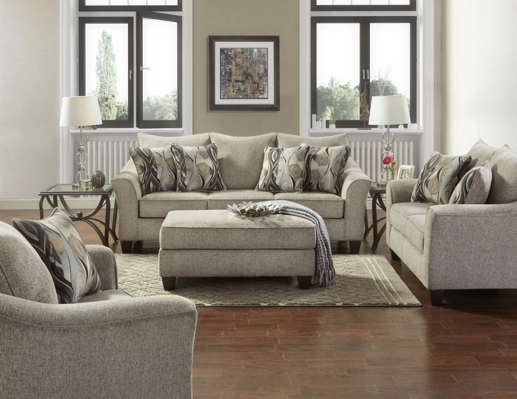 Fabric Pillowback Loveseat D84230