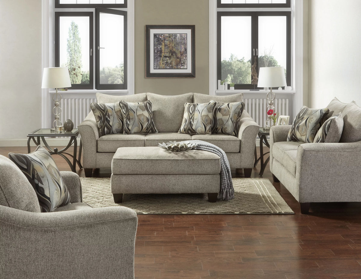 Fabric Pillowback Loveseat D84230