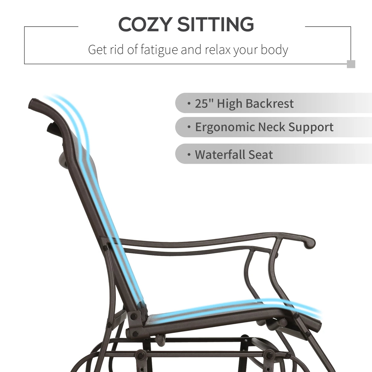 2-Person Outdoor Glider Bench O894045