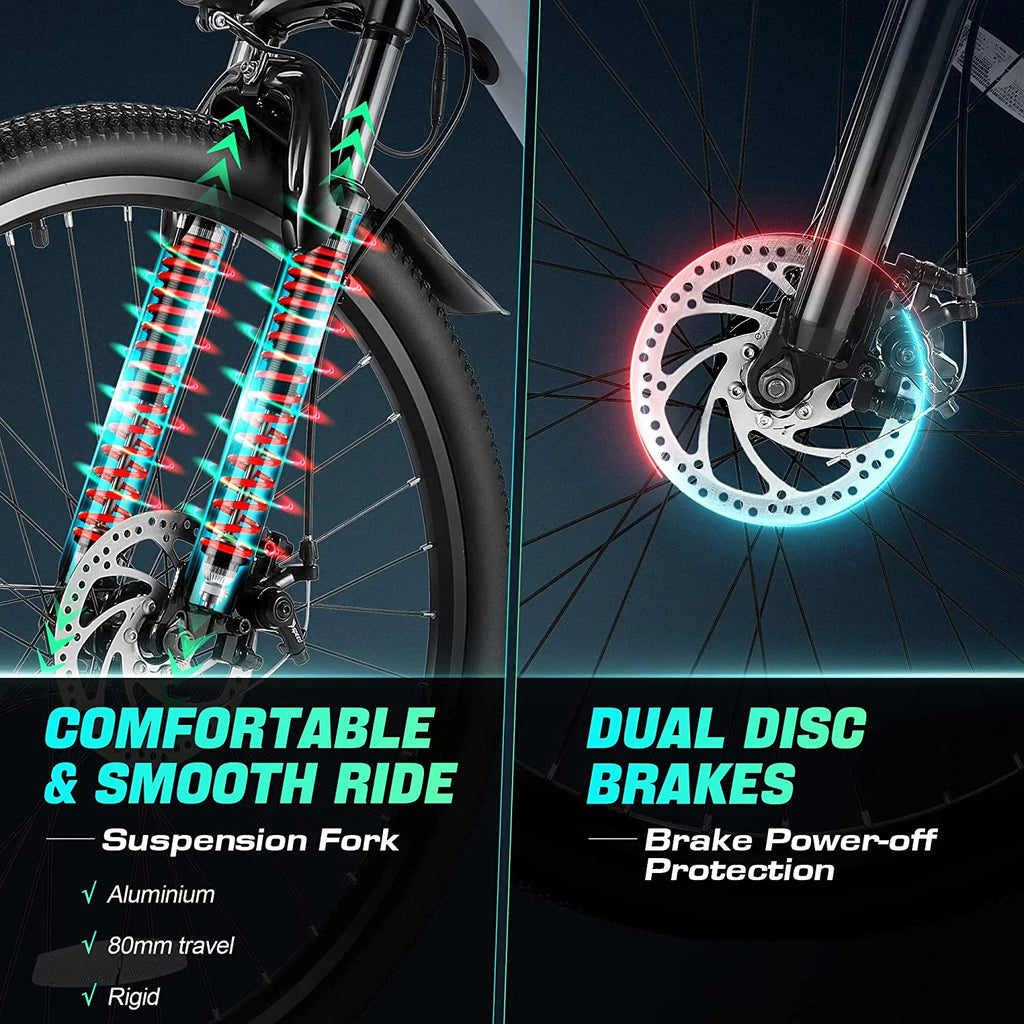 Electric Mountain Bike 500W 21 Speed U57542