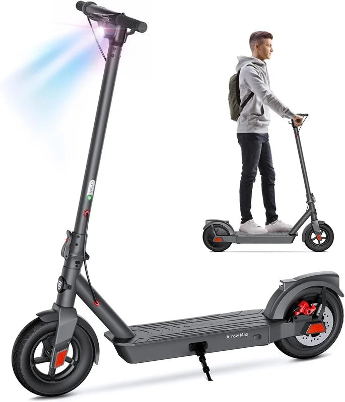 Electric Scooter with 500W Motor, 8.5 Solid Tires, 15 Miles Range B650