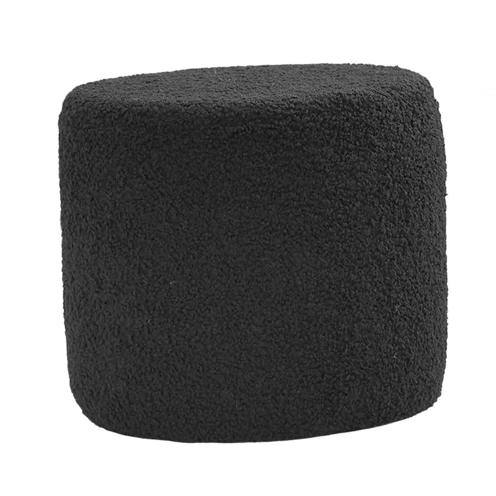 Black Cylinder Ottoman Footstool W631304