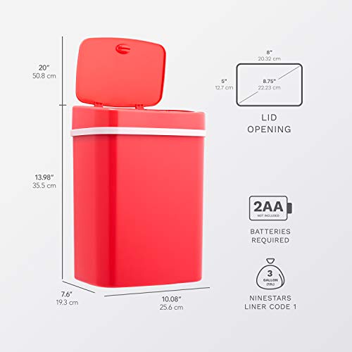 3 Gal Stainless Steel Motion Sensor Trash Can L183