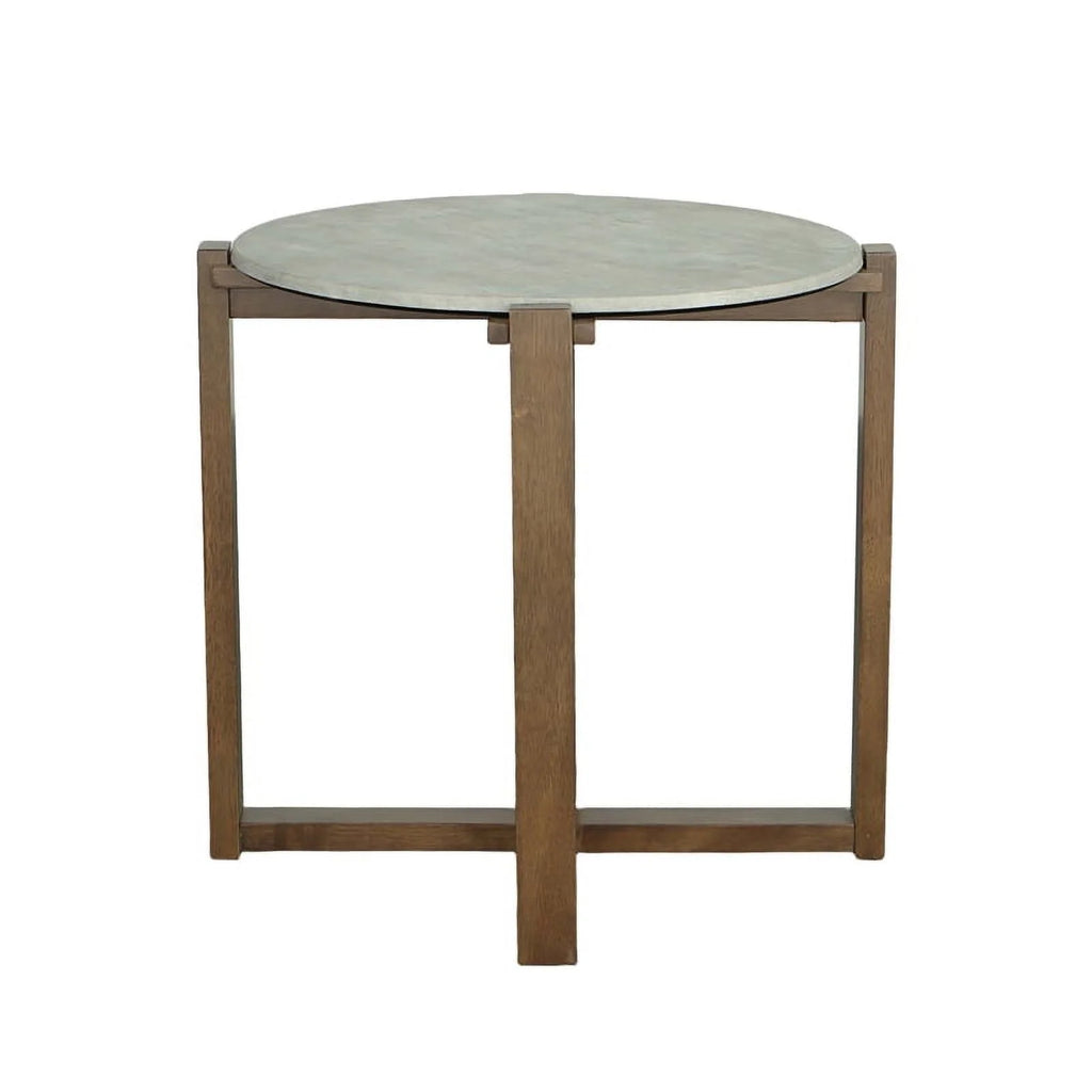 Round Wood End Table L8099