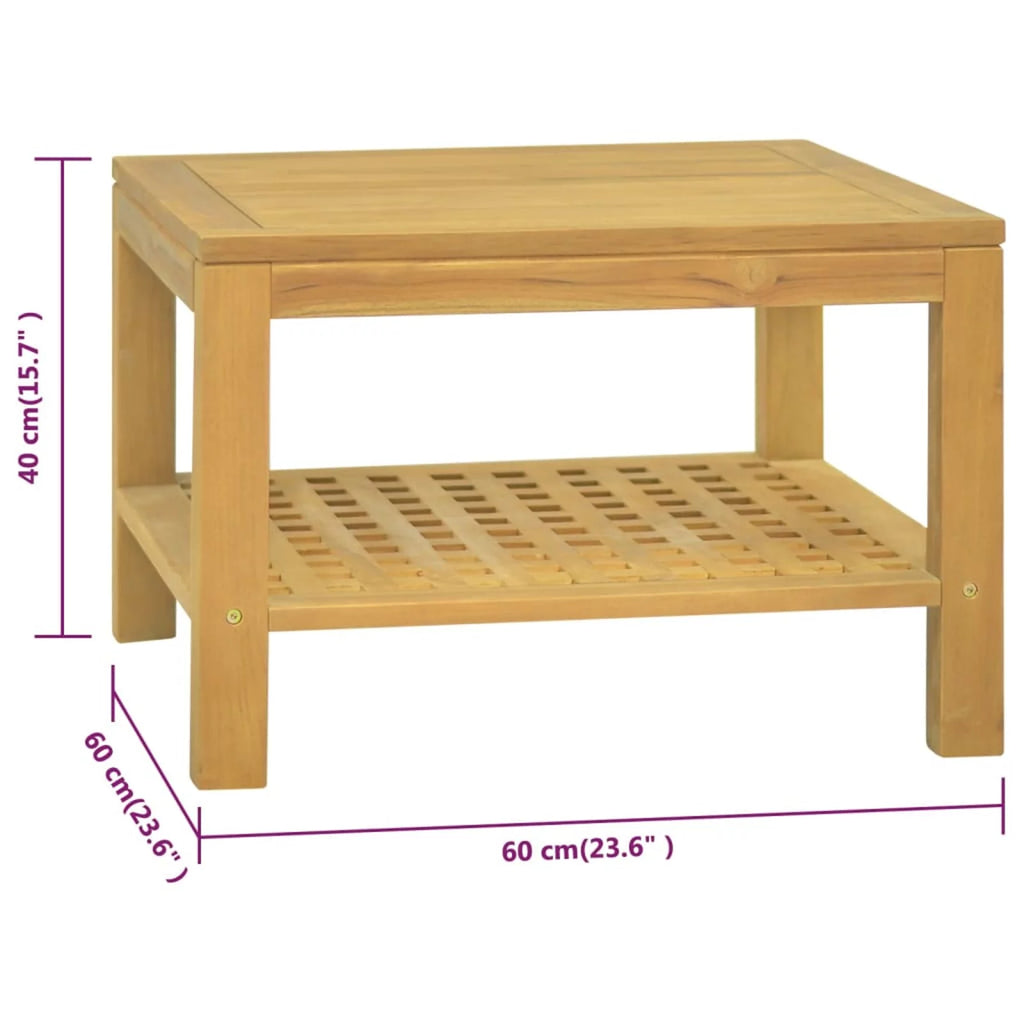 Wooden Coffee Table with Storage Shelf R4937