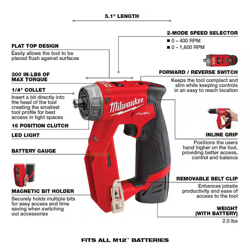 12V Lithium-Ion Brushless Cordless 4-in-1 3/8 in. Drill Driver Kit W807337