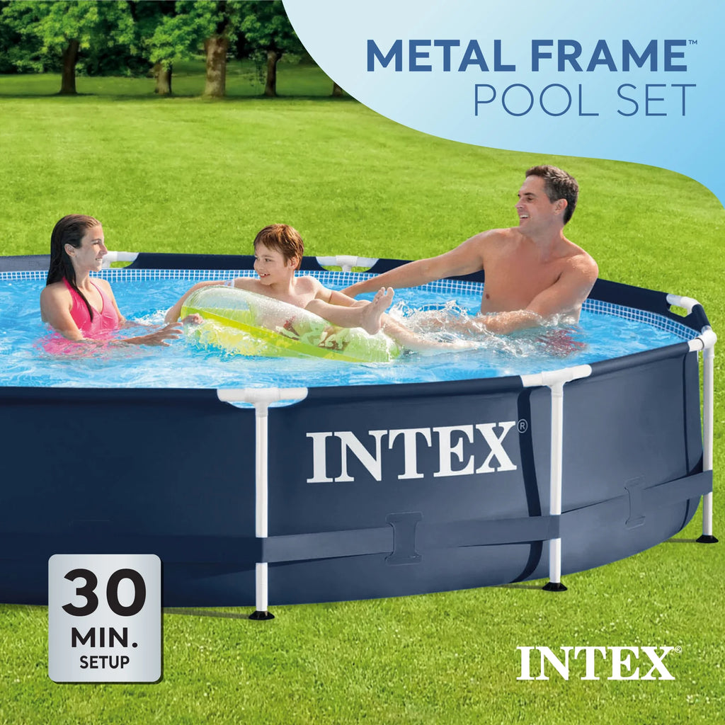 Metal Frame Above Ground Swimming Pool with Pump E9662