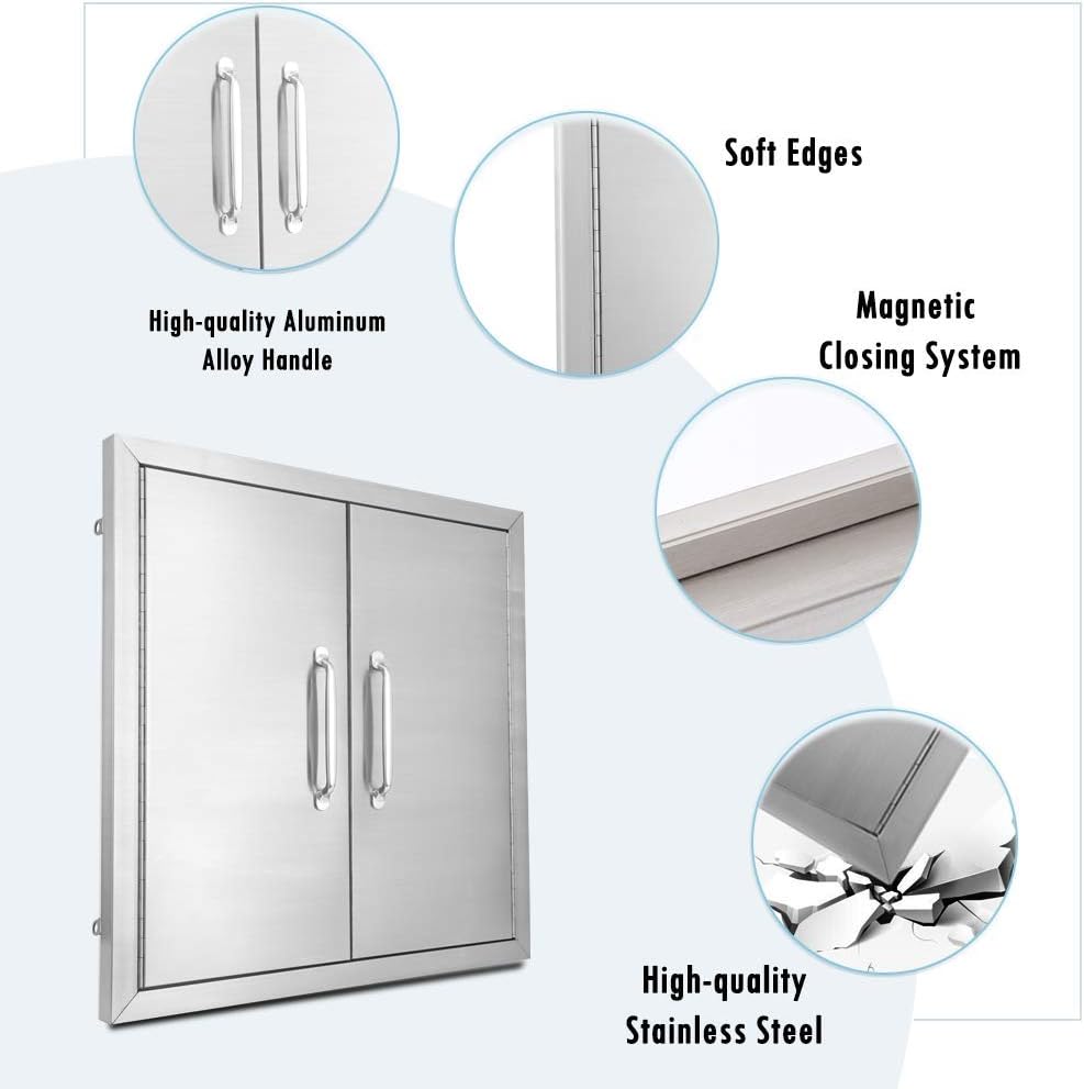 39 W X 26 H Stainless Steel Double Access Door X948