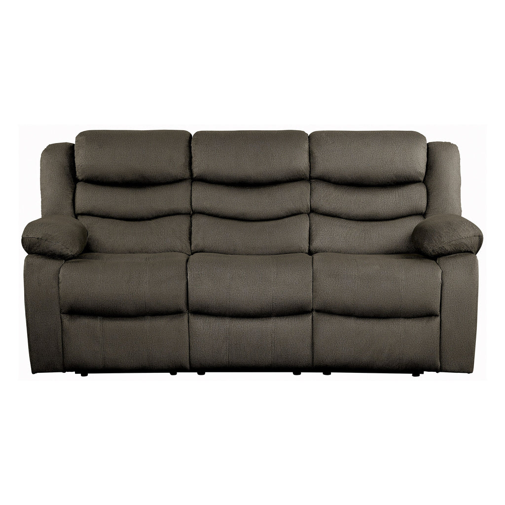 Brown Double Reclining Sofa E5026
