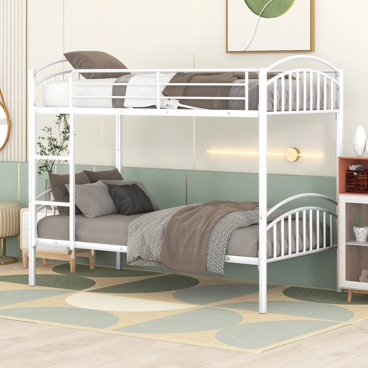 Metal Twin over Twin Bunk Bed B6209