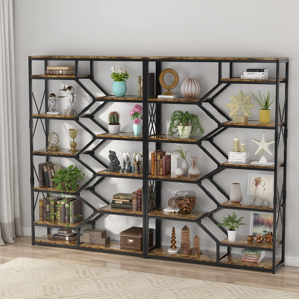 5 Tier 70.87 Tall Metal Frame Bookshelf A244505