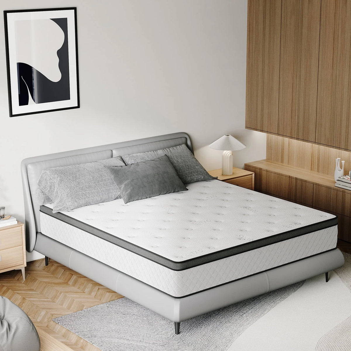 12 Inch Medium Firm Memory Foam Hybrid Mattress H516
