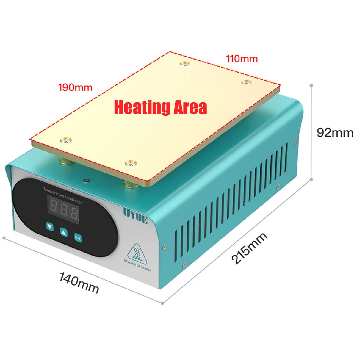 Mobile Phone LCD Screen Separator Hot Plate Heating Pad Repair Mat C87783