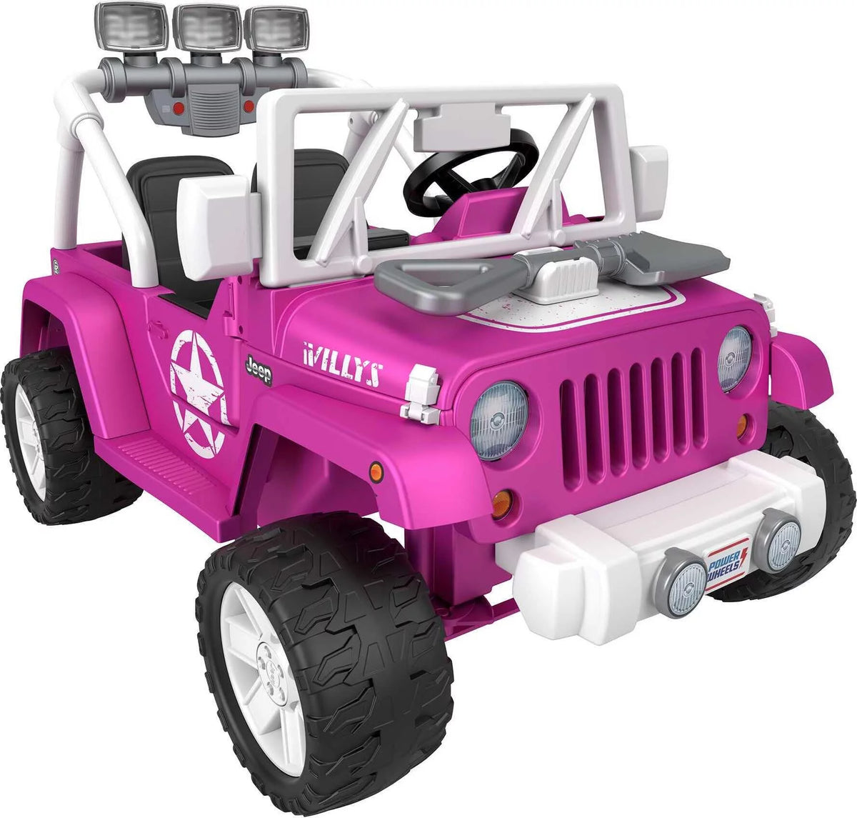 12V Battery-Powered Ride-On Vehicle with Lights & Sounds, Black S16958