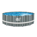 15-ft Round 48-in Deep Above Ground Swimming Pool with Cover I15114
