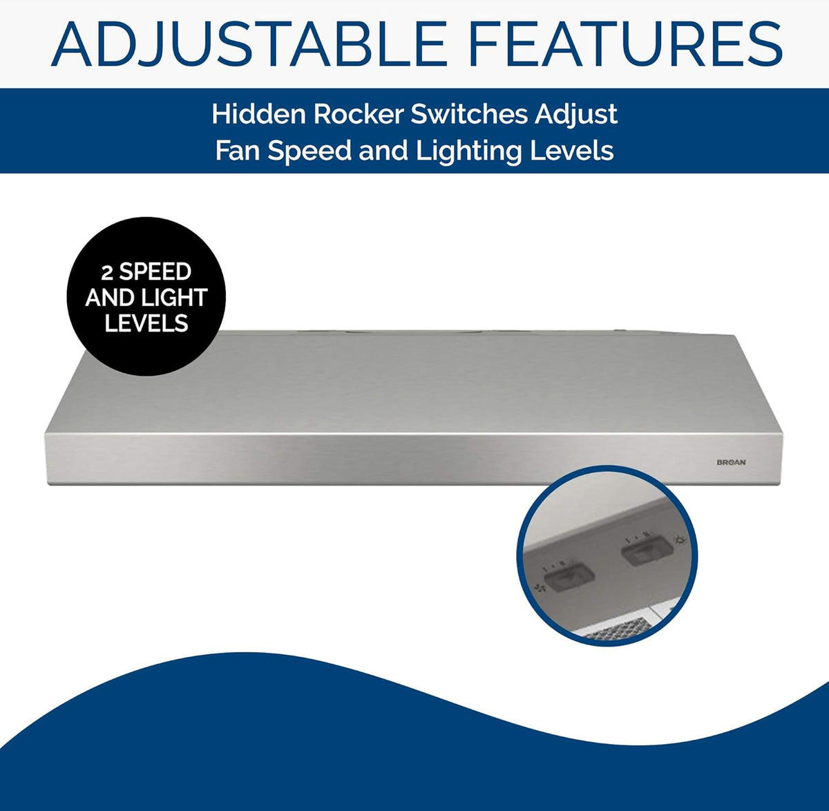 42-inch Stainless Steel Range Hood with Light H24003