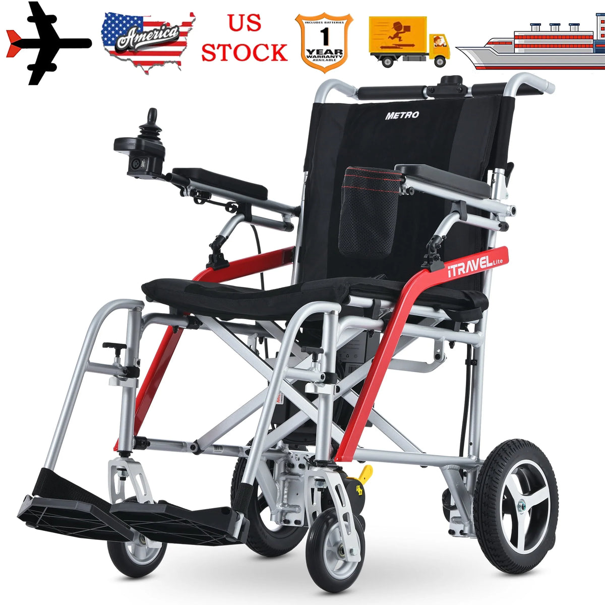 Lightweight Foldable Electric Wheelchair V15439
