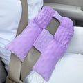 Ostomy Seat Belt Pillow Stoma Protector Minky Dot Lavender J721