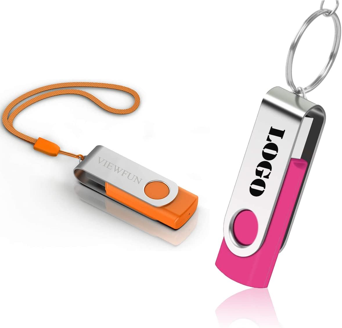4G Flash Drive 50 Pack USB Thumb Drive with LED Indicator and Lanyards A12885