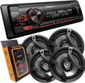 Single DIN Bluetooth Digital Media Receiver with 6.5 Car Speakers I576006