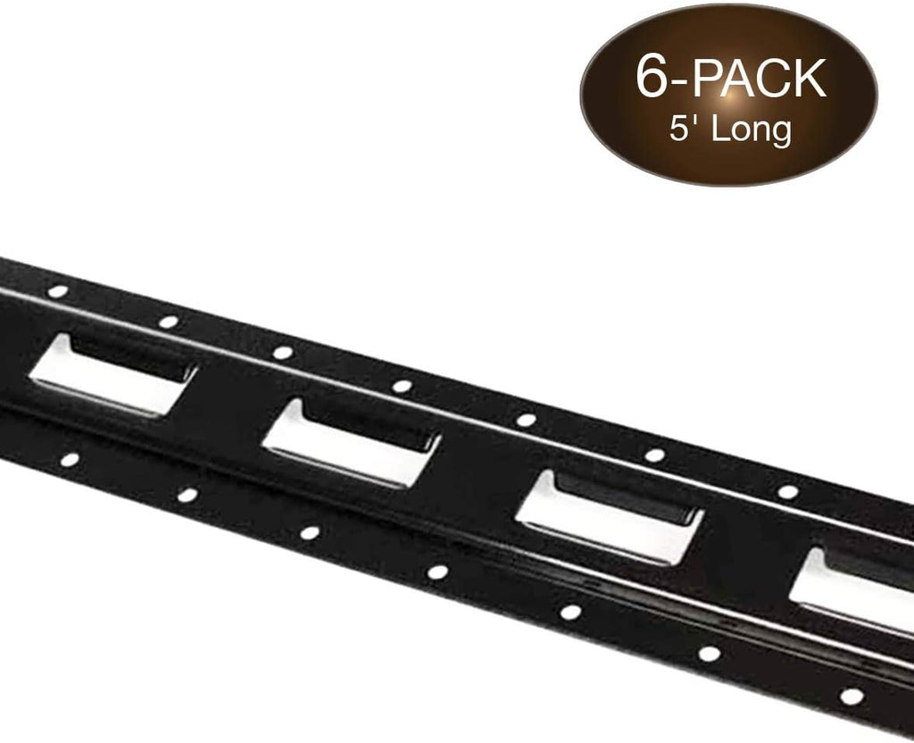 8 Pack 5' Galvanized Steel E Track Tie-Down Rail P892361