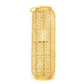Rattan Candle Lantern with Handle Natural Bamboo and Glass Shade R839229