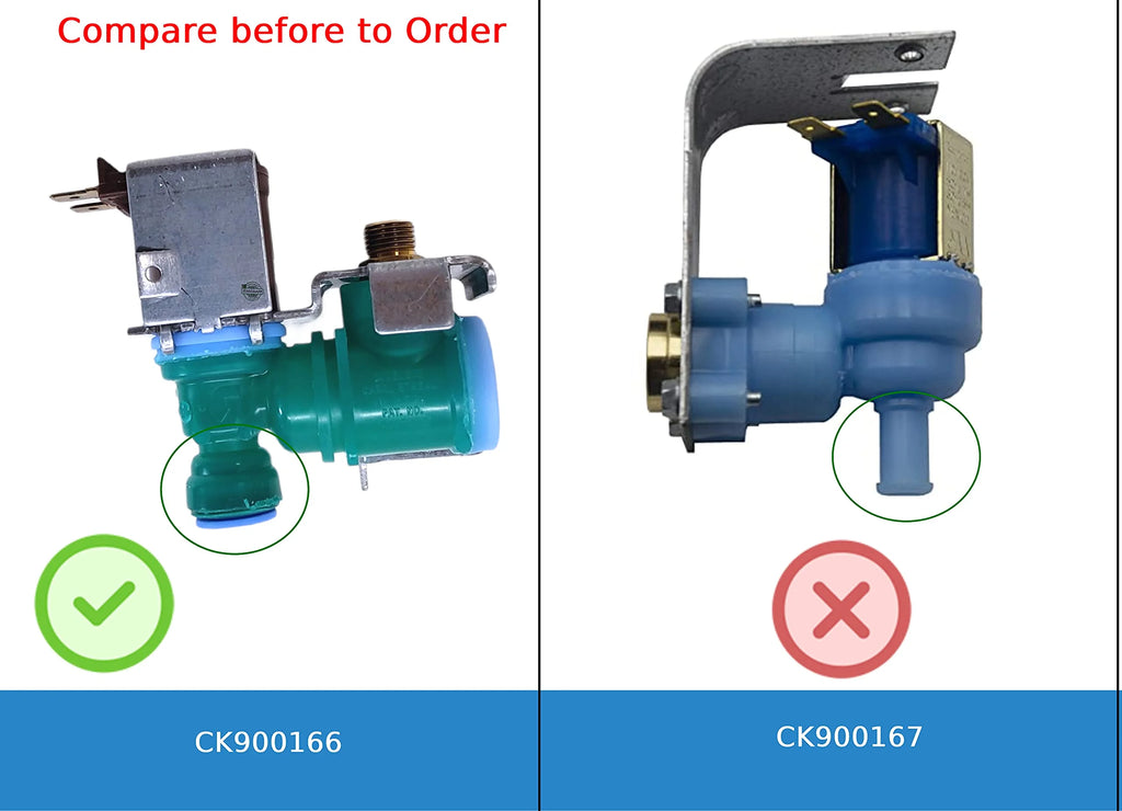 Fridge Water Inlet Valve 1 Coil 4" length C502830