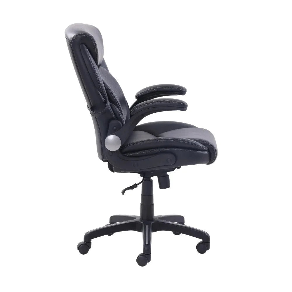 Black Bonded Leather Office Chair J881360