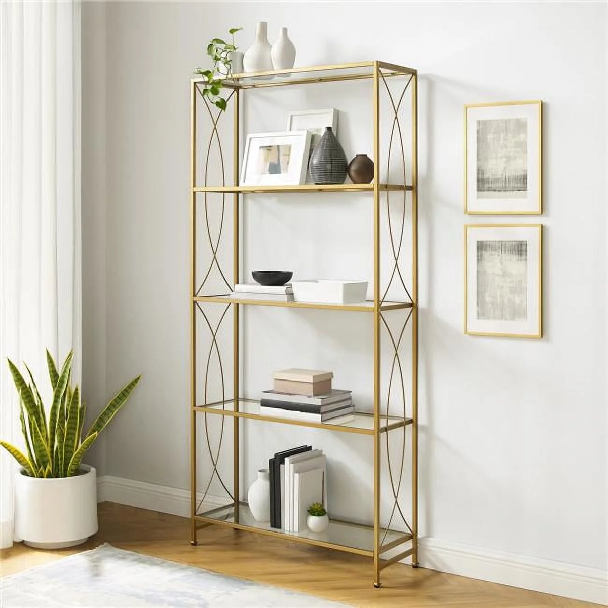 Gold Bookshelf P19476