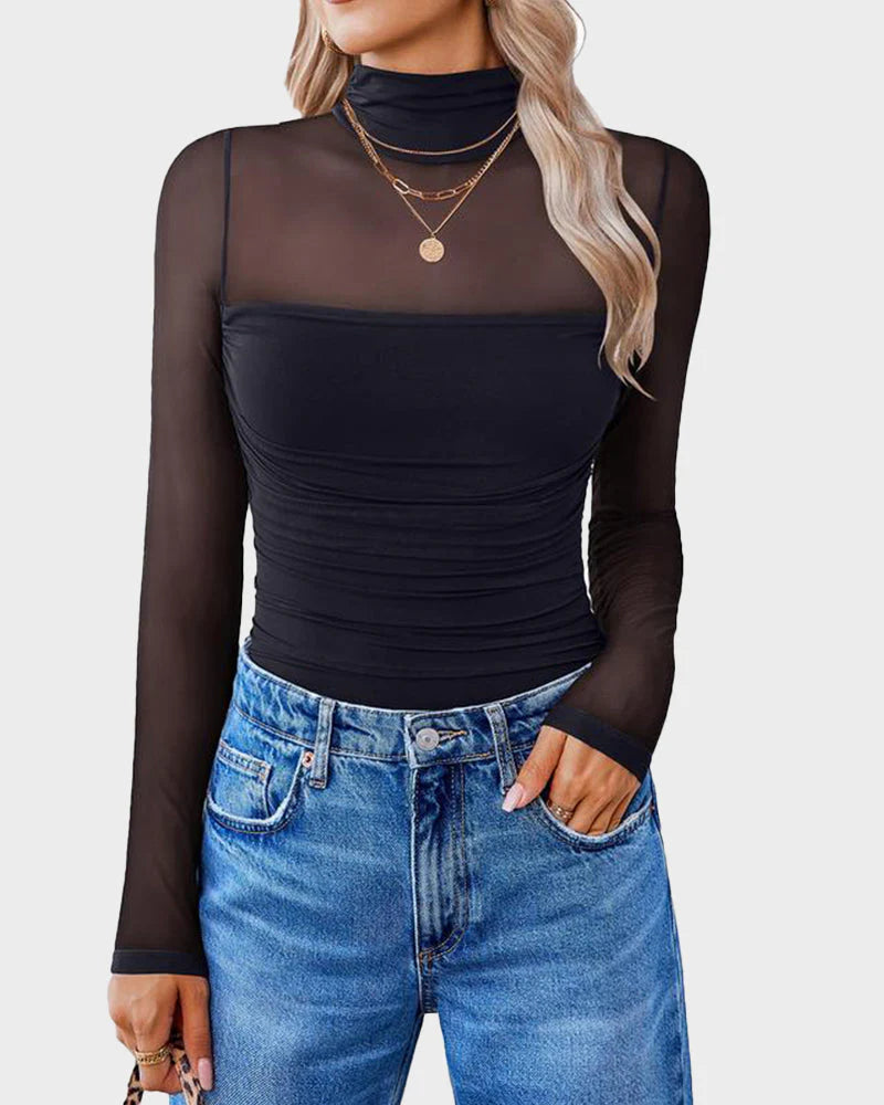 Long Sleeve Turtle Neck Bodysuit L533260