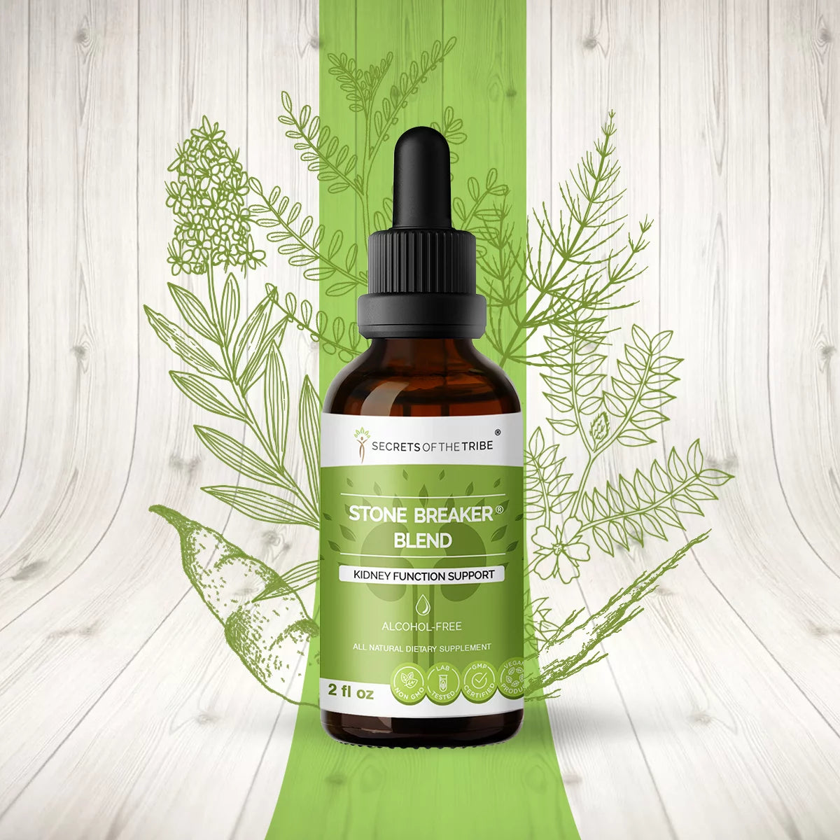 Stone Breaker Blend Alcohol-FREE Extract Tincture 2 oz M906
