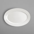 Ivory Wide Rim Porcelain Oval Platter - 4/Case C45504