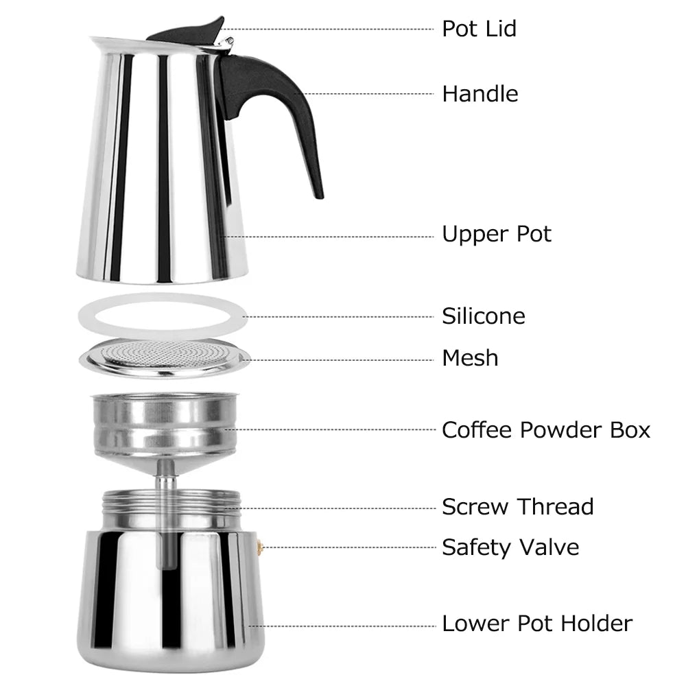 Stainless Steel Electric Coffee Maker O670076