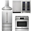 36 Gas Range, Range Hood, Refrigerator, Dishwasher, Wine Cooler J4570