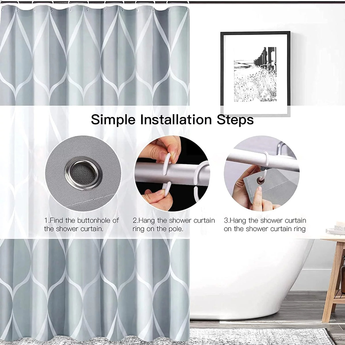 Humidifier Shower Curtain 66x72 inch P605