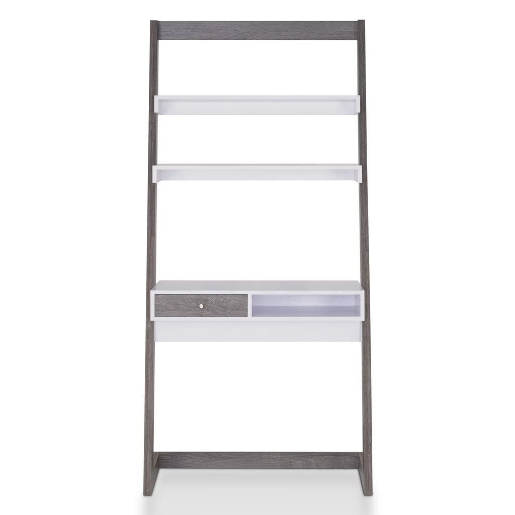 Leaning Writing Desk with Shelves S370