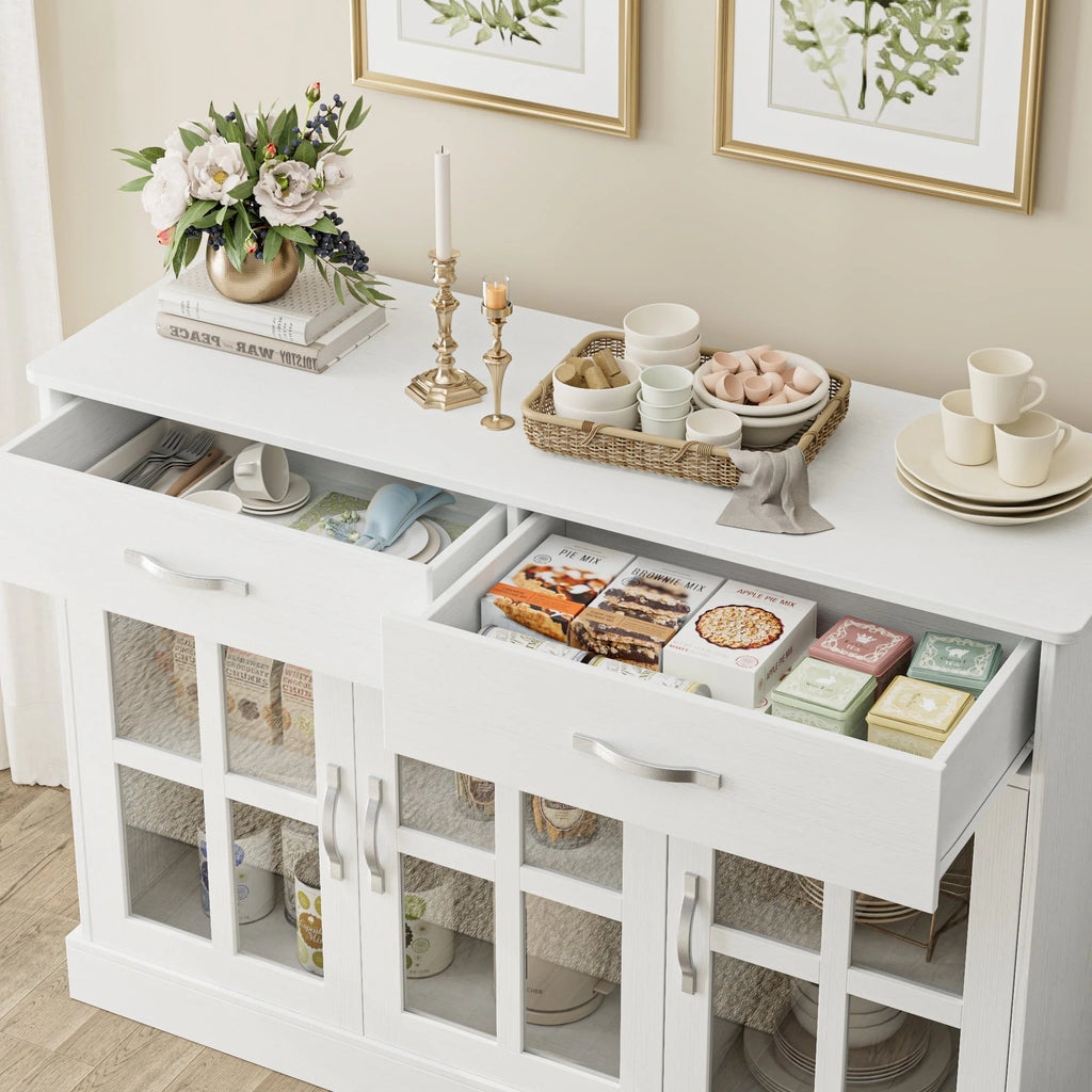 Gray 3 Door 2 Drawer Buffet Cabinet L2719