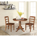 Wood Dining Table with 2 Ladderback Chairs N98465