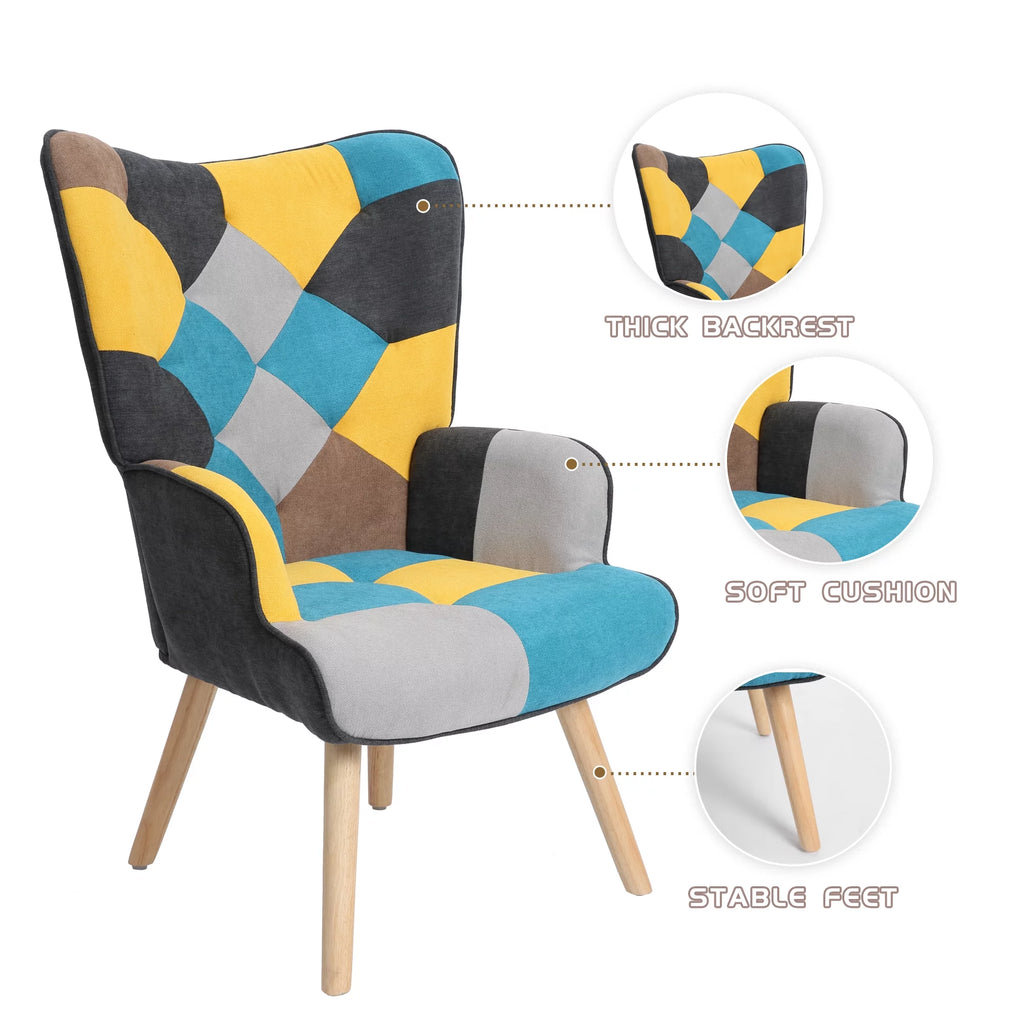 Accent Chair with Ottoman L66393