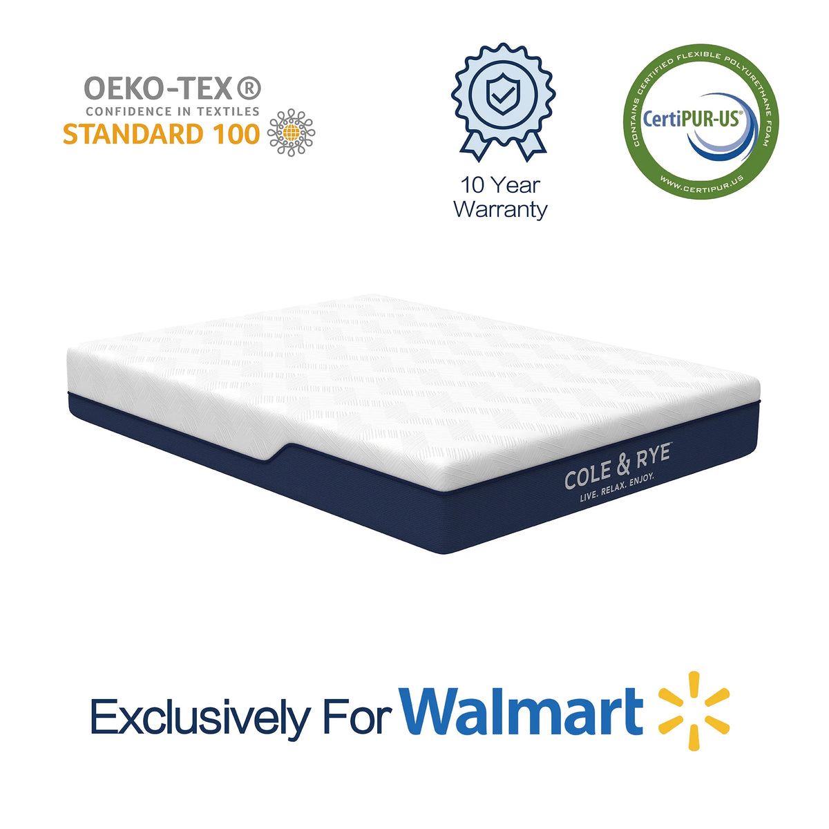 Queen Medium Firm Gel Memory Foam Mattress H690794