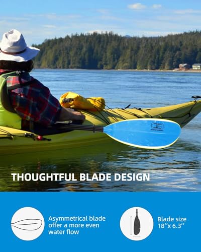 Adjustable Fishing Kayak Paddle with Paddle Leash Y83482