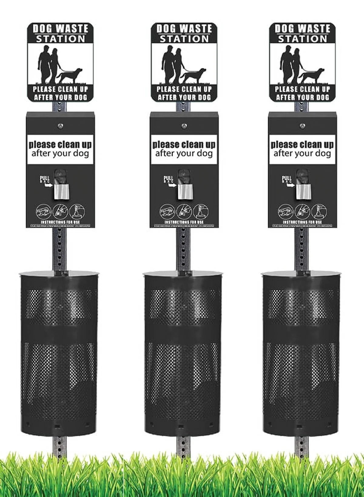 Dog Waste Station with 400 Bags and 25 Can Liners P64205